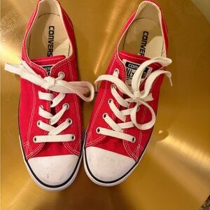 Converse Red and White Sneakers